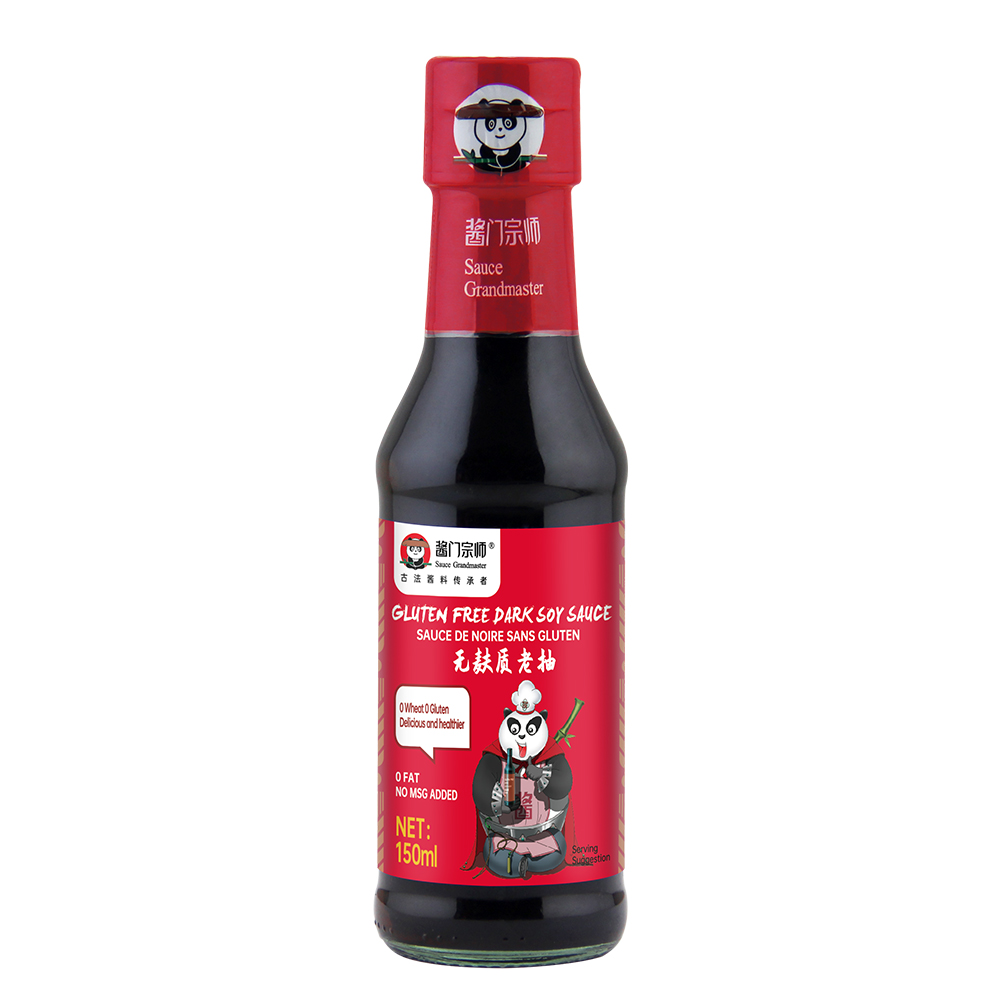 Glutrn Free No MSG Dark Soy Sauce 150ML - Asian Healthy Seasoning Sauce